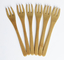 Environmentally friendly paint bamboo fork with three teeth
