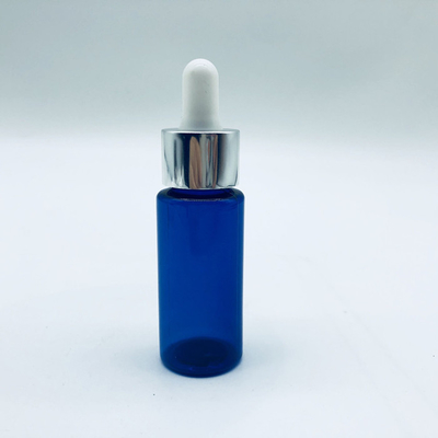 30ML 1OZ plastic PET cosmetic dropper oil bottle plastic blue dropper bottle