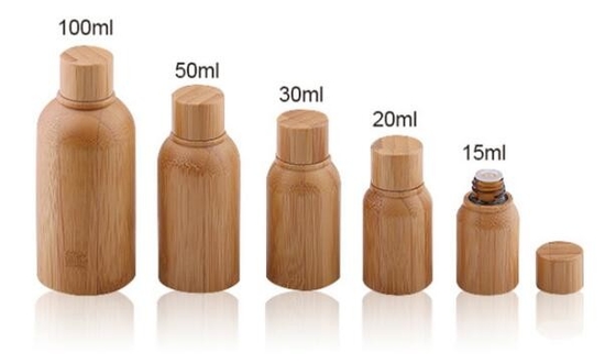 15ml 20ml 30ml 50ml 100ml wholesale Glass Bamboo Bottle For Cosmetics