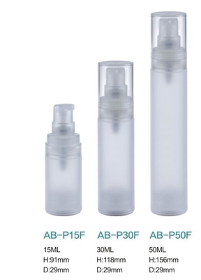 plastic 15ml 30ml 50ml airless cosmetic dispenser pump bottle wholesales