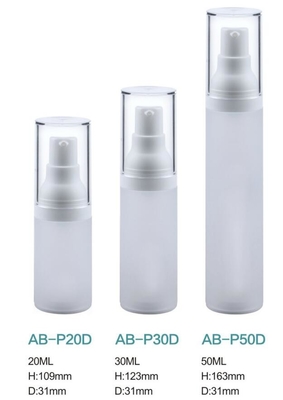 mist spray 20ml 30ml 50ml frost transparent cosmetic airless packaging cosmetic bottle