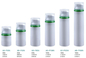 Sunscreen Packaging 30ml 50ml 80ml 100ml 120ml 150ml cosmetic white PP airless cosmetic cleanser  bottle