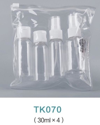 Hot Sale Plastic Travel Bottles Empty Set Flight Cosmetic Travel 4 Sets 30ml Bottles