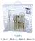 PET Flight Size Cosmetic Containers Empty Plastic Travel Bottles Kit for Lotion shampoo of 6