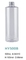 Wholesale Empty 500ml transparent  PET cosmetic shampoo plasticbottle with aluminum cap
