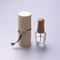 15ml clear glass nail polish bottle with bamboo cap
