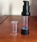 Popular style black 15ml  AS spray pump cosmetic creams packaging airless eye cream bottle