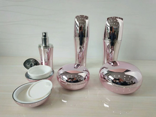 New Cosmetic Container Cosmetics Face Cream Jars Coffee Color Luxury Sample Empty Pink Acrylic Skin Care Cream BB Cream