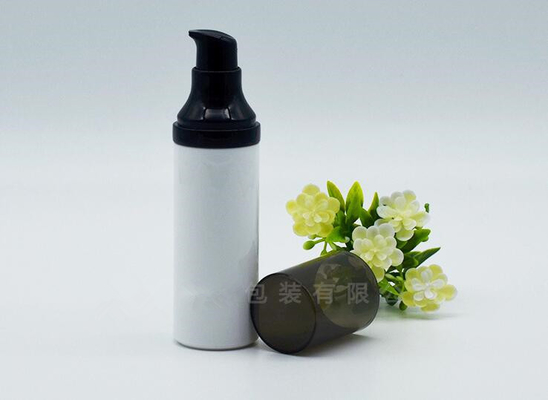 Eco Friendly White Empty PP Plastic Cosmetic Packaging Container Serum Lotion 15ml 30ml 50ml Airless Pump Bottle