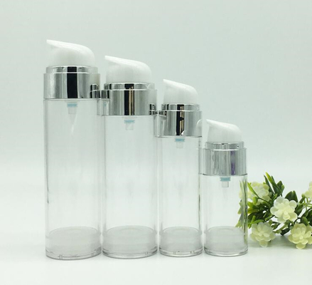 Airless Lotion Serum Pump Bottle 30ml 50ml 100ml 120ml Cosmetic Clear White Black Gold Cosmetic Packaging PUMP