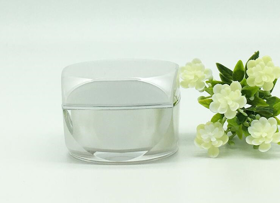 Octagon eye cream jar Acrylic plastic cosmetic bottle container