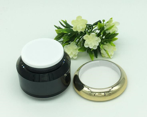 15g 30g 50g Face round acrylic cream cosmetic jar with UV gold cap for packing