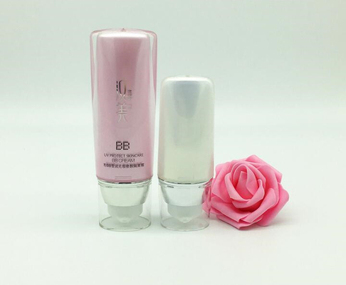 Hot Selling 20ml  30ml 50ml 75ml  Acrylic BB Cream Tube Plastic Cosmetic Foundation Pump Bottle