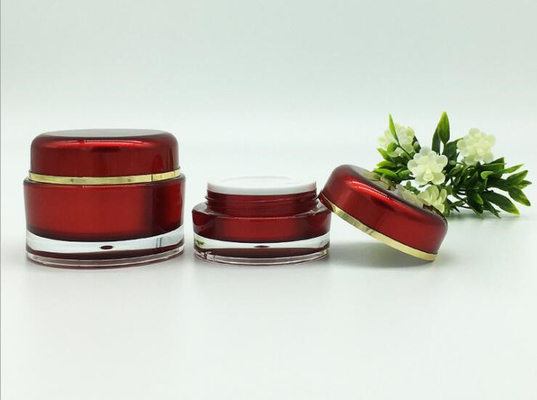 15g 30g 50g  luxury acrylic red round cream cosmetic jar