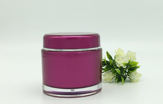 big container plastic 100ml 200 ml round shape cosmetic acrylic  jar