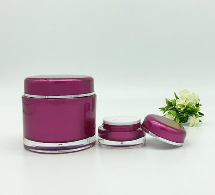 big container plastic 100ml 200 ml round shape cosmetic acrylic  jar