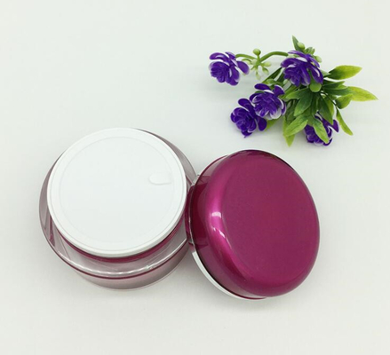 big container plastic 100ml 200 ml round shape cosmetic acrylic  jar