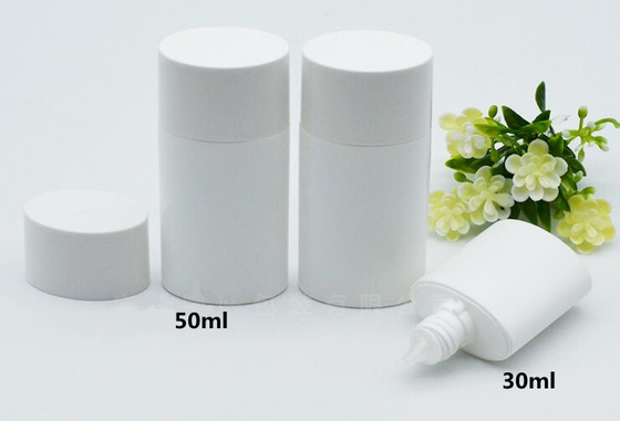 empty 30ml 50ml pet lotion white plastic body lotion bottle bb cream cosmetic lotion