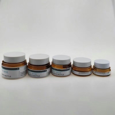 Pet jar plastic material jars transparent for cosmetic creams