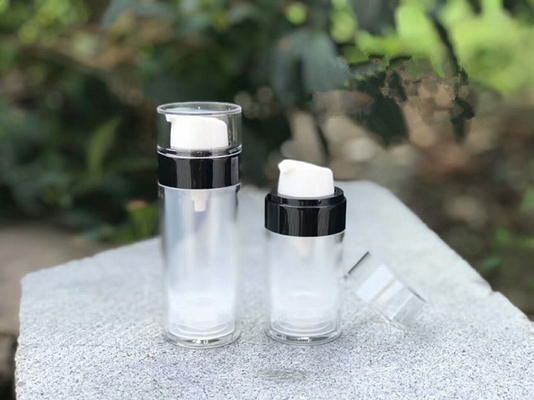 high quality 30ml 50ml  round cosmetic airless serum bottle