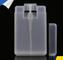 frosted semitransparent  flat bottom perfume atomizer plastic perfume sprayer bottle 20ml