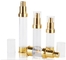Luxury gold 10ml 20ml 15ml 30ml aluminum cosmetic skincare packaging lotion pump airless bottle