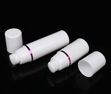 IN STOCK! Cosmetic packaging 15ml 30ml 50ml white PP airless pump bottle