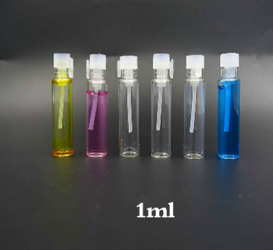 Mini 1ml  clear small trial glass perfume sample bottle vials