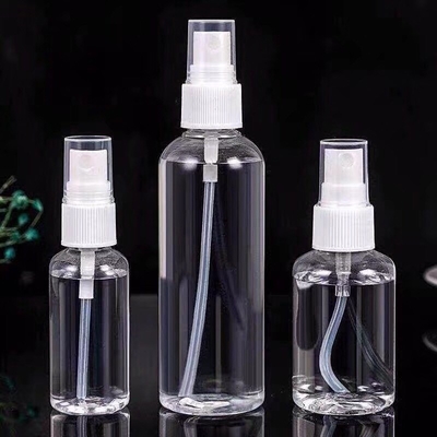 Wholesale 20ml 50ml 60ml 80ml 100ml 120ml150ml180ml 200ml 250ml empty cosmetic Pet Plastic mist spray atomized pump