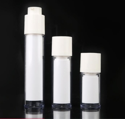 15ml 30ml 50ml  clear cosmetic airless  bottle in bottle