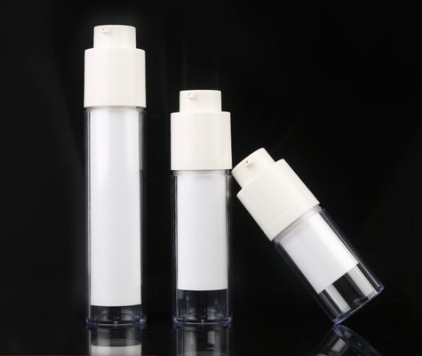 15ml 30ml 50ml  clear cosmetic airless  bottle in bottle