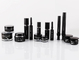 Customs logo luxury 15ml 30ml 50ml 15g 30g 50g Acrylic black  bottle cosmetic jars and bottles wholesale
