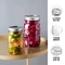 Empty Honey pickle jam caviar hexagon glass bottle food bottle with metal lids 500ml 1000ml 850ml