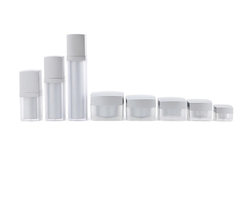 Chinese wholesales 5ml 10ml 15ml 30ml 50ml  acrylic cosmetic frosted cream jar frost eye cream jar