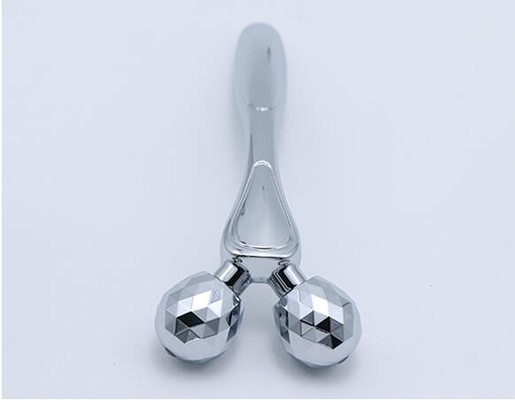 silver and rose gold 3D roller face-lifting instrument