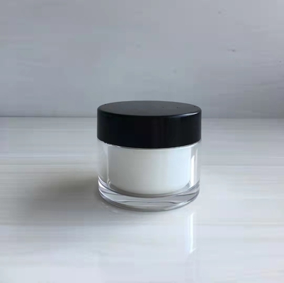 Skincare Packaging 50g  Plastic Dual Chamber Cosmetic Cream Jar