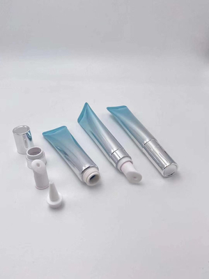 10ml 15ml  20ml empty airless cosmetic eye cream tube with pump double roller applicator