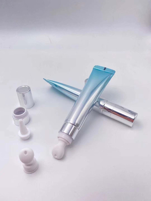 10ml 15ml  20ml empty airless cosmetic eye cream tube with pump double roller applicator