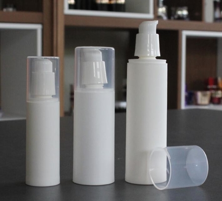 top selling airless bottle cosmetic 15ml 30ml 50ml clear outer cosmetic airless twist up pump bottle