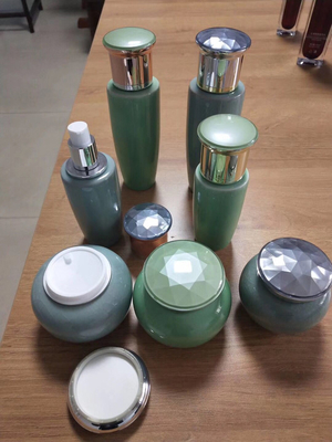 Luxury empty cosmetic packaging ceramics Bottles and Jars  for skin care