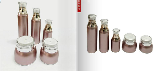 China good quality Purple plastic bottle face care anti-aging serum Custom Pump bottles skincare luxury acrylic bottle