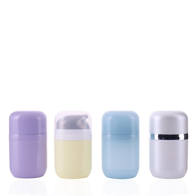 new designp PCR cosmetic empty pp bottles set 4oz1.66oz airless pump bottle  for facial cream