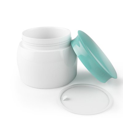 Plastic PP Double Wall Cream Lip Balm Ointment Jar with Lid for Cosmetic Body Butter Containers