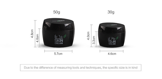 men empty 30ml 50ml Plastic AS Black Face Cream Container Luxurious Cosmetic Empty Cream Packaging Jar