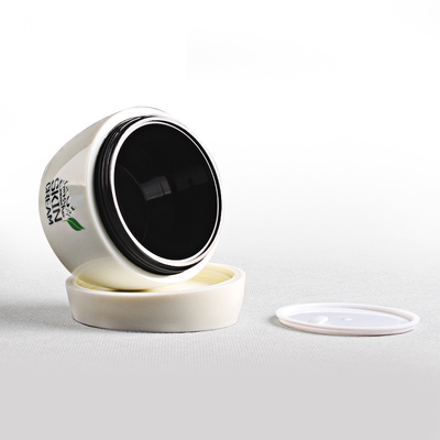 50ml 30ml plastic eco-friendly empty small cosmetic jar seal 50 ml white for makeup packaging skincare cream with screw