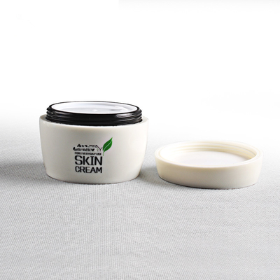 50ml 30ml plastic eco-friendly empty small cosmetic jar seal 50 ml white for makeup packaging skincare cream with screw