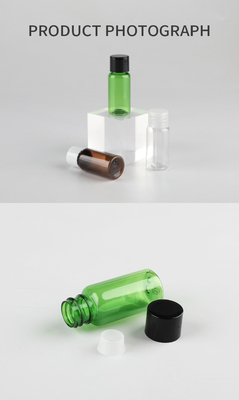 mini PET plastic empty toner bottle with screw cap 15ml for cosmetic packaging liquid skincare container