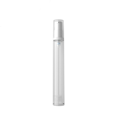 AS clear plastic latex lotion airless bottle with pump 5ml 10ml 15ml for cosmetic packaging