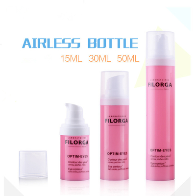 15ml 30ml 50ml 100ml luxury PET plastic pink lotion airless foam pump bottle for cosmetic packaging