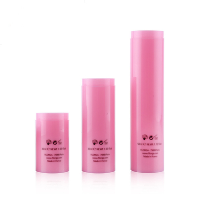 15ml 30ml 50ml 100ml luxury PET plastic pink lotion airless foam pump bottle for cosmetic packaging